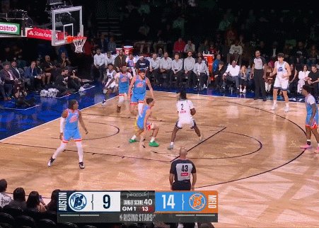 爱游戏登陆入口-杨瀚森8分钟10分闪耀新秀赛!三分、突破样样都有